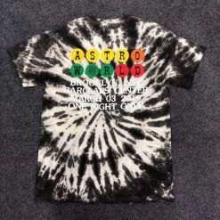Streetgarm NEW Travis Scott Astroworld Tour Burning Train Tee Tie Dye