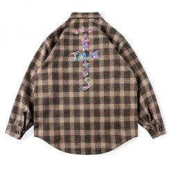 Streetgarm Travis Scott Cactus Plaid Shirt Jacket SALE