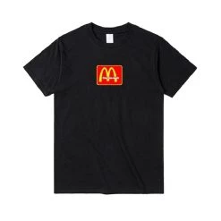 Streetgarm NEW Travis Scott X Mcdonalds Embroidered T-Shirt