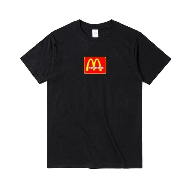 Streetgarm NEW Travis Scott X Mcdonalds Embroidered T-Shirt 3 Streetgarm NEW Travis Scott X Mcdonalds Embroidered T-Shirt