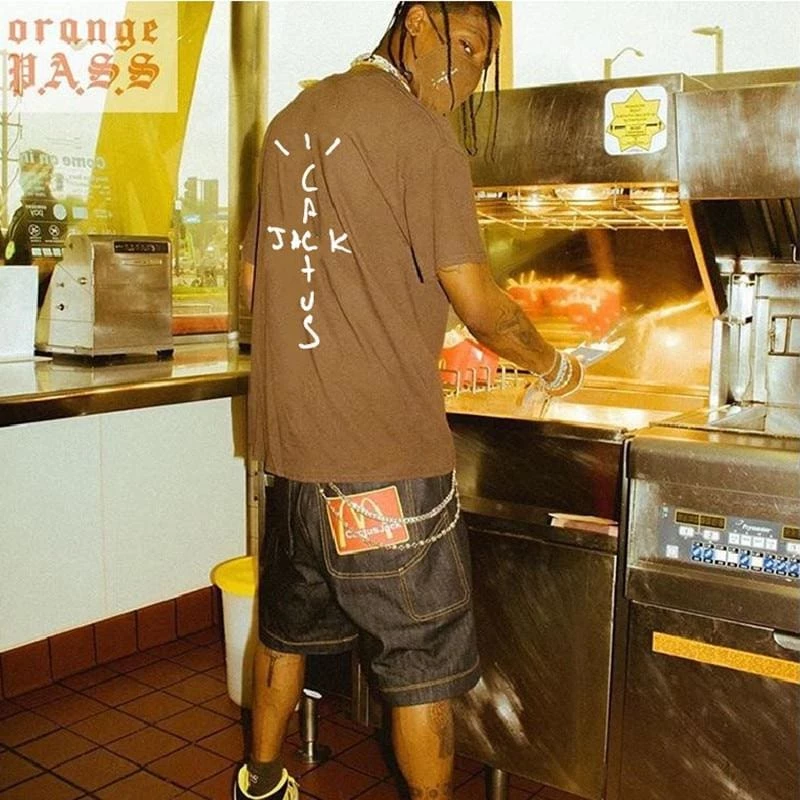 Streetgarm NEW Travis Scott X Mcdonalds Embroidered T-Shirt 10 Streetgarm NEW Travis Scott X Mcdonalds Embroidered T-Shirt