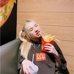 Streetgarm NEW Travis Scott X Mcdonalds Embroidered T-Shirt