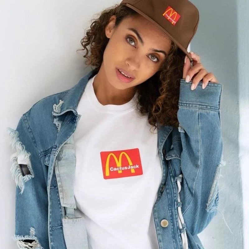 Streetgarm NEW Travis Scott X Mcdonalds Embroidered T-Shirt 6 Streetgarm NEW Travis Scott X Mcdonalds Embroidered T-Shirt