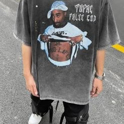 Streetgarm NEW Tupac False God Vintage T-Shirt