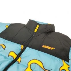 Streetgarm Tyler The Creator Golf Wang Flame Puffer Jacket