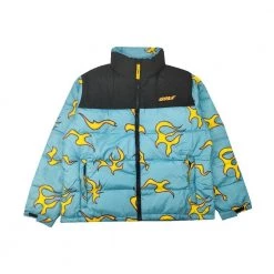 Streetgarm Tyler The Creator Golf Wang Flame Puffer Jacket