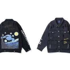 Streetgarm SALE Van Gogh Starry Night Denim Jacket