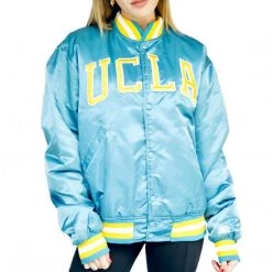 Streetgarm Vintage 80s UCLA Satin Bomber Jacket