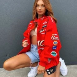 Streetgarm NEW Vintage Budweiser Racing Jacket