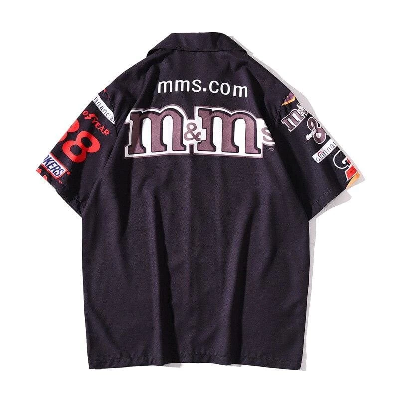 Streetgarm Vintage M&Ms Bowling Shirt NEW 4 Streetgarm Vintage M&Ms Bowling Shirt NEW