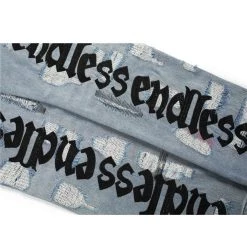 Streetgarm Vlone X Endless Distressed Denim Jeans NEW 14 Streetgarm Vlone X Endless Distressed Denim Jeans NEW