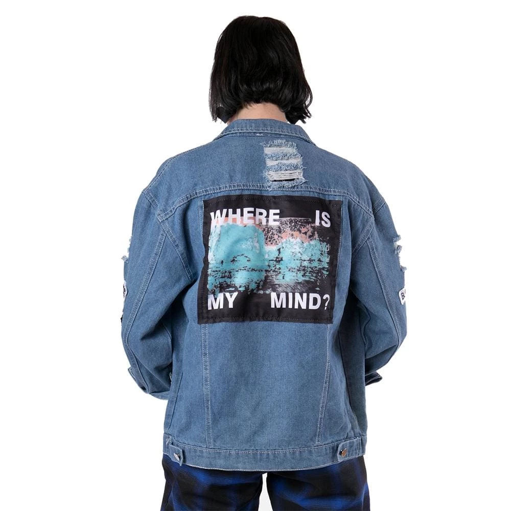 Streetgarm Where Is My Mind? Denim Jacket NEW 3 Streetgarm Where Is My Mind? Denim Jacket NEW