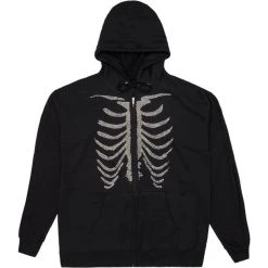 Streetgarm Y2K Rhinestone Skeleton Hoodie