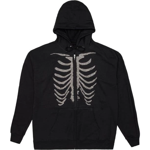 Streetgarm Y2K Rhinestone Skeleton Hoodie 3 Streetgarm Y2K Rhinestone Skeleton Hoodie