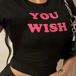 Streetgarm NEW You Wish Y2K Crop Top